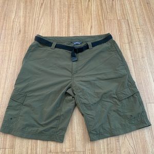 Eddie Bauer Army Green Cargo Hiking Shorts